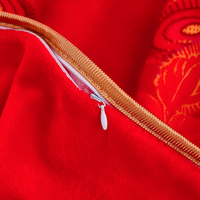 91家纺网 家纺一手货源 找家纺 馨梦缘 2025直播爆款8.5斤牛奶绒四件套加厚保暖床裙金貂绒 喜结良缘