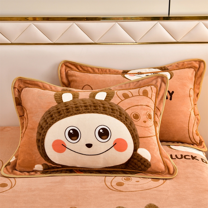 91家纺网 家纺一手货源 找家纺 馨梦缘 2025直播爆款8.5斤牛奶绒四件套加厚保暖床裙金貂绒 拉咕咕