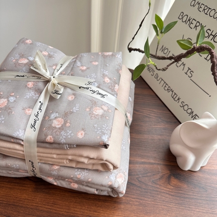 91家纺网 家纺一手货源 找家纺 （总）爱思佳 2024新款A类母婴全棉双层纱印花四件套直播热卖系列-系列一