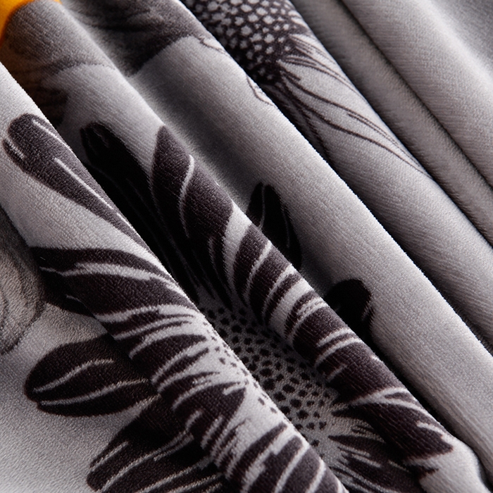 91家纺网 家纺一手货源 找家纺 馨梦缘 2025直播爆款8.5斤牛奶绒四件套加厚保暖床裙金貂绒 向日葵