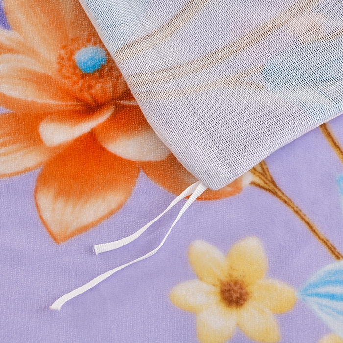 91家纺网 家纺一手货源 找家纺 馨梦缘 2025直播爆款8.5斤牛奶绒四件套加厚保暖床裙金貂绒 陌上花开