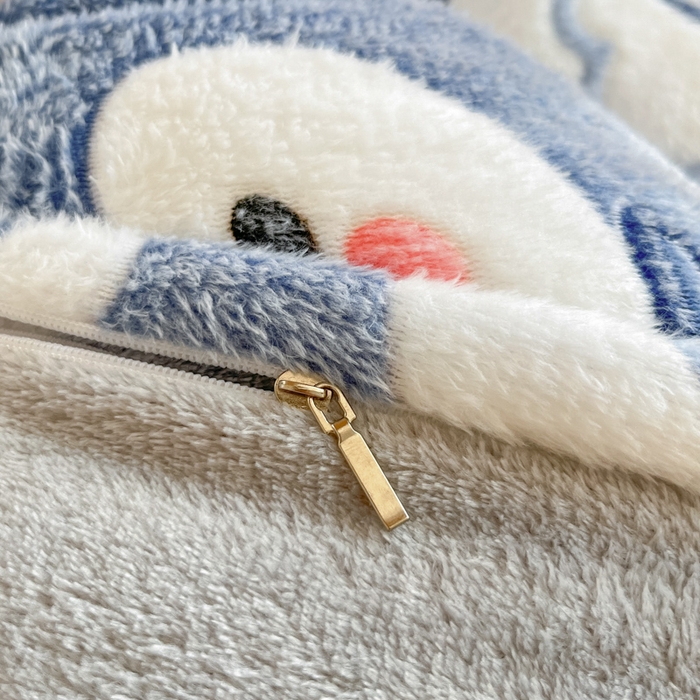 91家纺网 家纺一手货源 找家纺 川悦生活 2025新款立体雪花绒印花四件套学生床系列一场景一 快乐鸭鸭