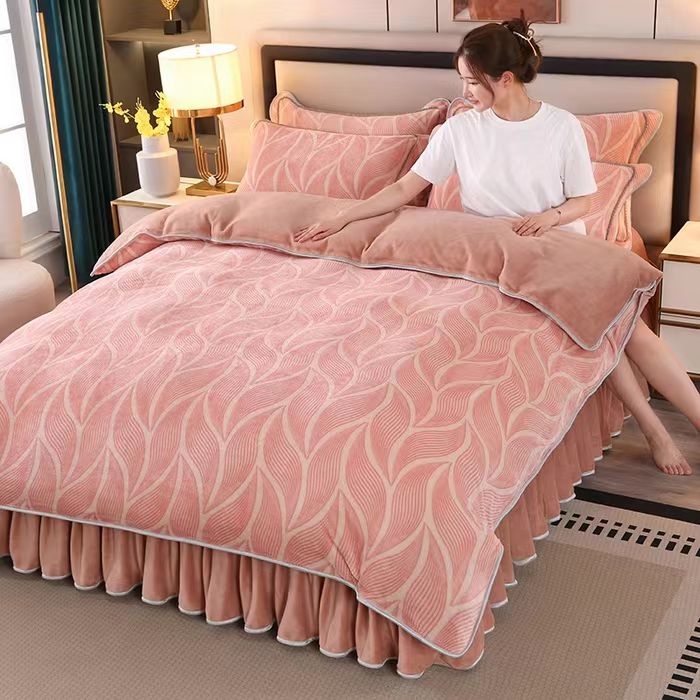 91家纺网 家纺一手货源 找家纺 （总）绒品壹家家纺 2025新款180g7斤牛奶绒印花单被套