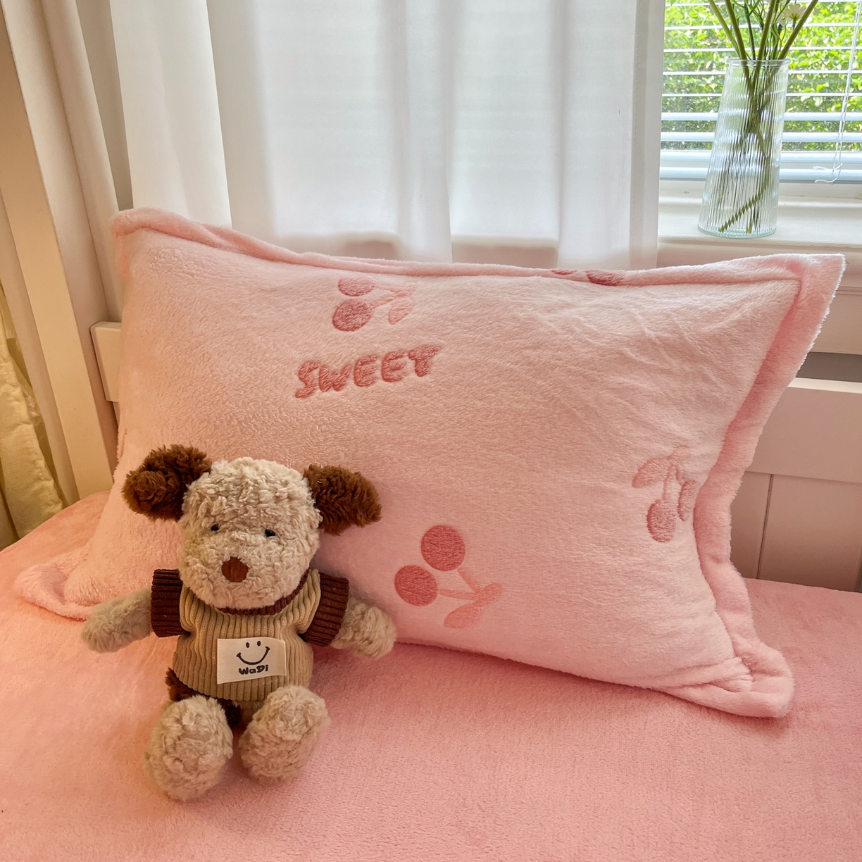 91家纺网 家纺一手货源 找家纺 （总）川悦生活 2025新款雪花绒宿舍床笠款三件套