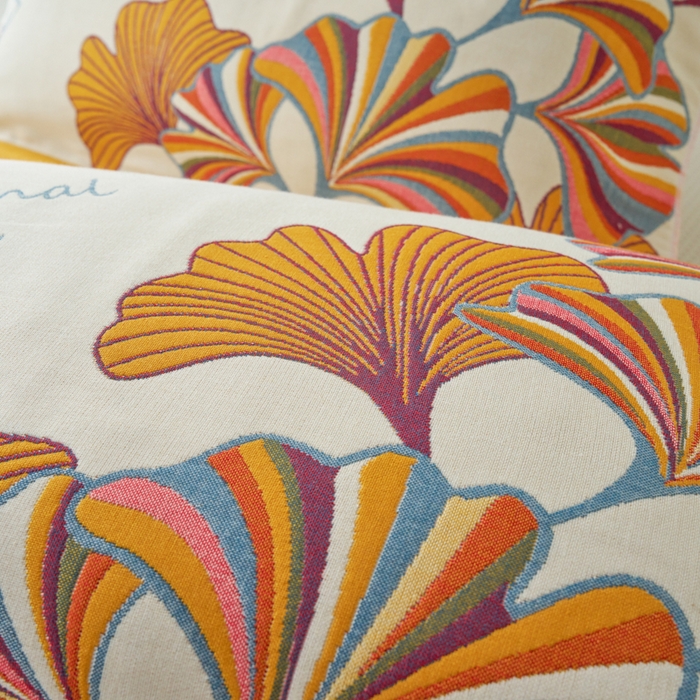 91家纺网 家纺一手货源 找家纺 棠薇家纺 2025新款八层枕巾加厚纱布枕巾花卉系列 银杏叶