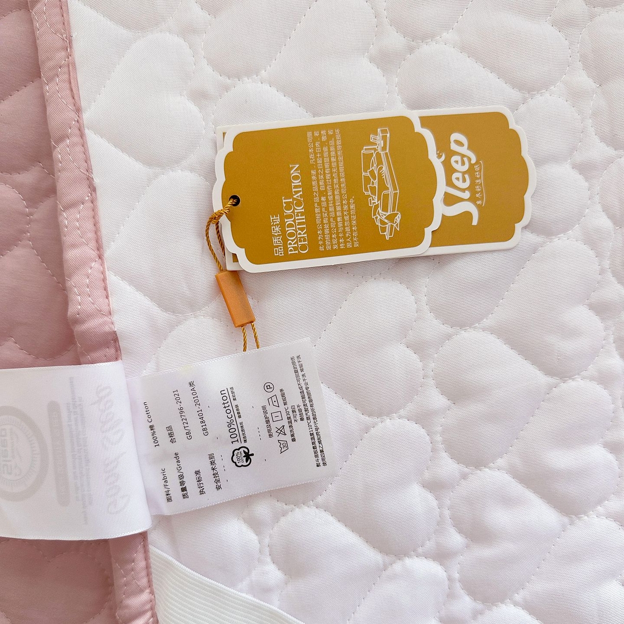 91家纺网 家纺一手货源 找家纺 罗艺轩 2025新款全棉纯棉斜纹工艺床裙四件套 蓝蝴蝶-豆沙