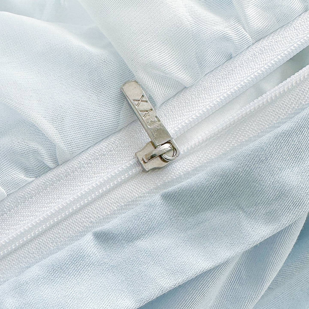 91家纺网 家纺一手货源 找家纺 罗艺轩 2025新款全棉纯棉斜纹工艺床裙四件套 蓝蝴蝶-蓝色