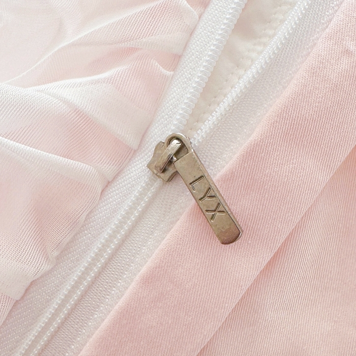 91家纺网 家纺一手货源 找家纺 罗艺轩 2025新款全棉纯棉斜纹花边单床裙床裙单件单品床裙 蓝蝴蝶-粉色