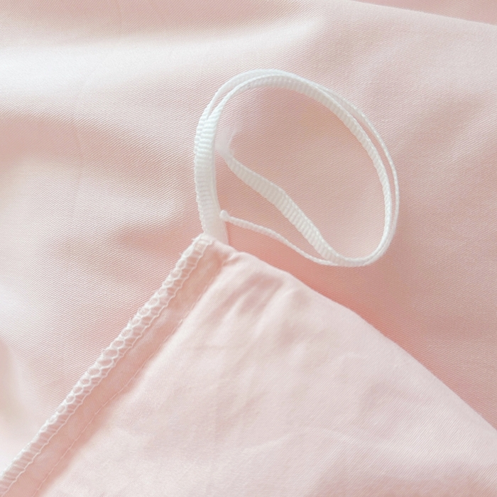 91家纺网 家纺一手货源 找家纺 罗艺轩 2025新款全棉纯棉斜纹花边单床裙床裙单件单品床裙 蓝蝴蝶-粉色