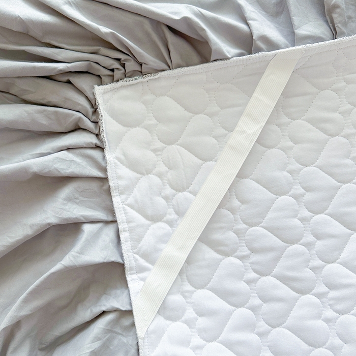 91家纺网 家纺一手货源 找家纺 罗艺轩 2025新款全棉纯棉斜纹花边单床裙床裙单件单品床裙 蓝蝴蝶-灰色