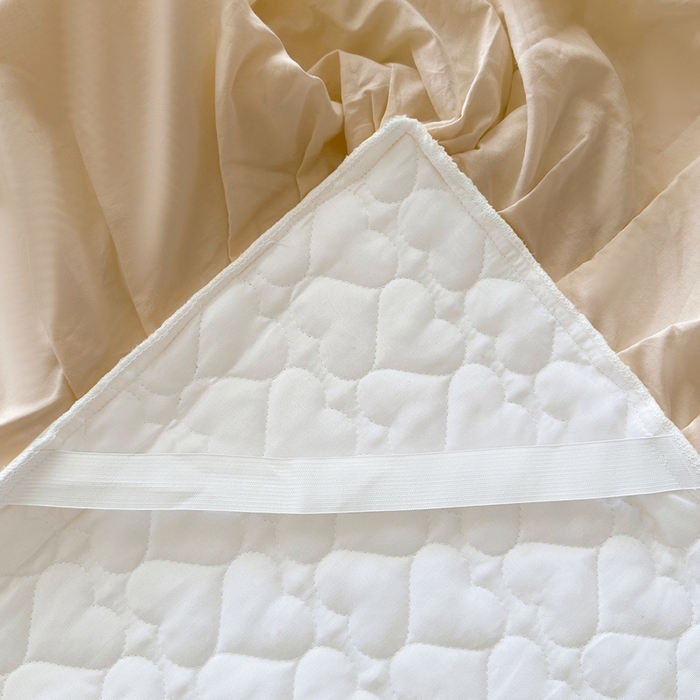 91家纺网 家纺一手货源 找家纺 罗艺轩 2025新款全棉纯棉斜纹花边单床裙床裙单件单品床裙 蓝蝴蝶-咖色