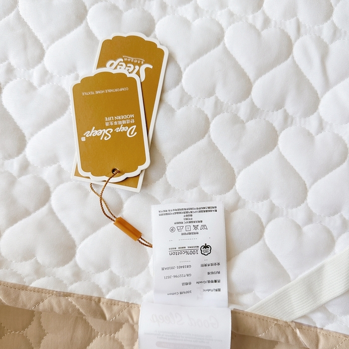 91家纺网 家纺一手货源 找家纺 罗艺轩 2025新款全棉纯棉斜纹花边单床裙床裙单件单品床裙 蓝蝴蝶-咖色