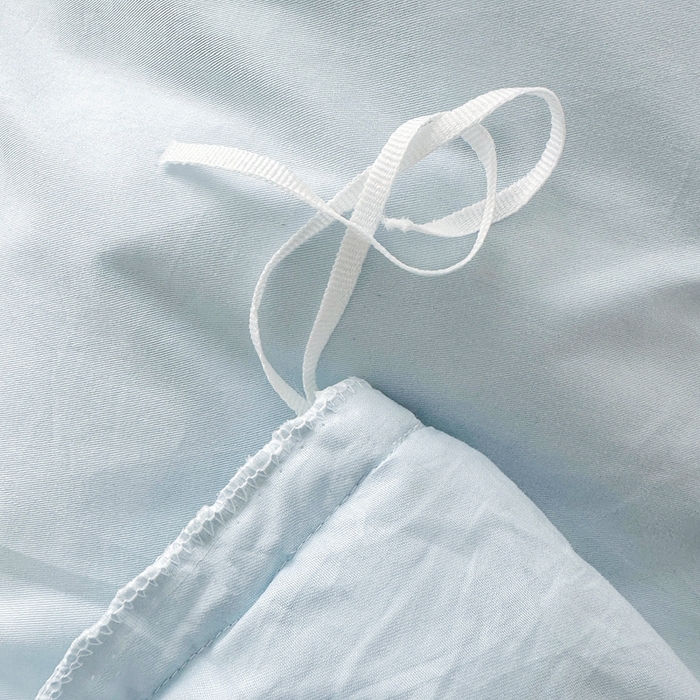 91家纺网 家纺一手货源 找家纺 罗艺轩 2025新款全棉纯棉斜纹花边单床裙床裙单件单品床裙 蓝蝴蝶-蓝色