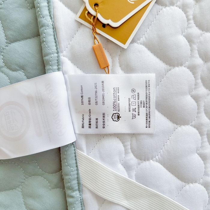 91家纺网 家纺一手货源 找家纺 罗艺轩 2025新款全棉纯棉斜纹花边单床裙床裙单件单品床裙 蓝蝴蝶-绿色