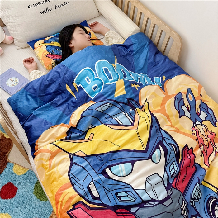 91家纺网 家纺一手货源 找家纺 （总）萌宝家纺 2025新款幼儿园大版豆豆绒三件套婴儿绒六件套