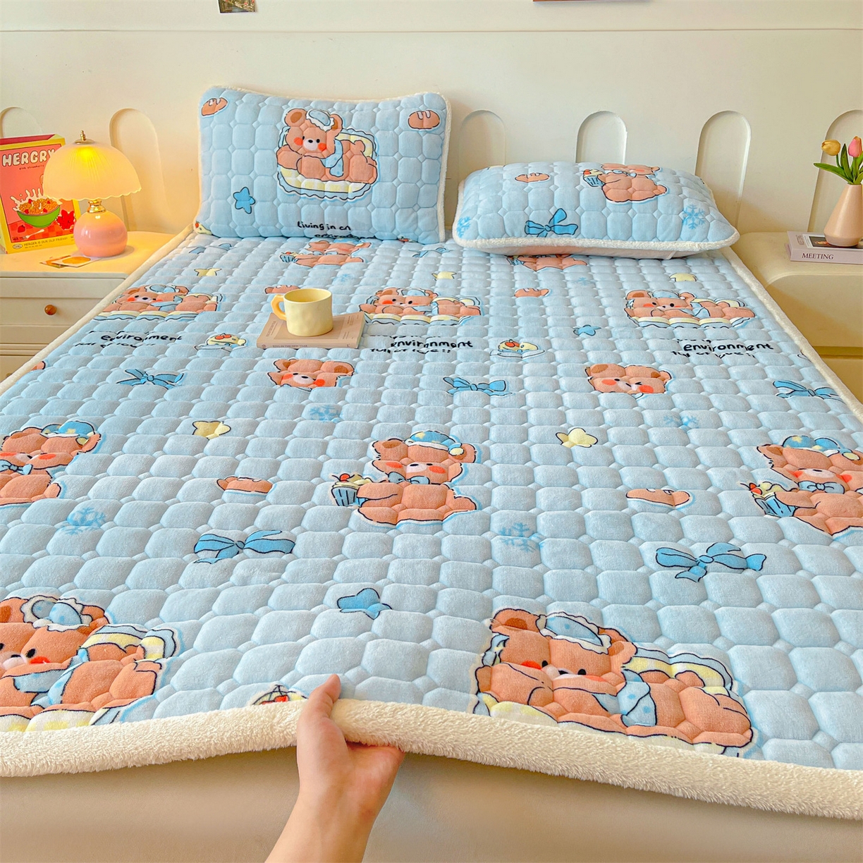 91家纺网 家纺一手货源 找家纺 （总）雯豆家纺 2025新款加厚床垫床褥子牛奶绒床褥床护垫学生宿舍垫子铺底