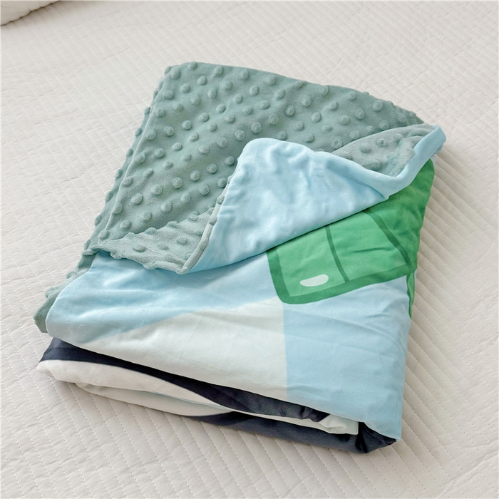 91家纺网 家纺一手货源 找家纺 萌宝家纺 2025新款幼儿园大版豆豆绒三件套婴儿绒六件套 气球熊猫