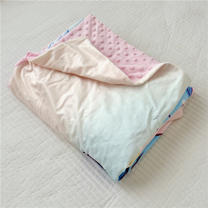 91家纺网 家纺一手货源 找家纺 萌宝家纺 2025新款幼儿园大版豆豆绒三件套婴儿绒六件套 人鱼公主