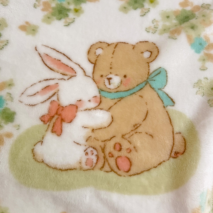 91家纺网 家纺一手货源 找家纺 启发毛毯 2025新款高克重双面牛奶绒盖毯 花丛