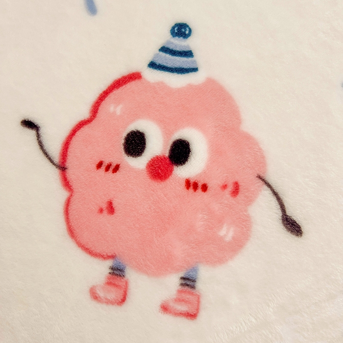 91家纺网 家纺一手货源 找家纺 启发毛毯 2025新款高克重双面牛奶绒盖毯 开心派对