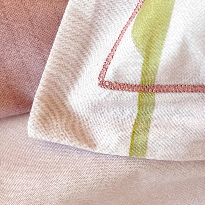 91家纺网 家纺一手货源 找家纺 梧桐树 2025新款全棉100%棉磨毛花卉简约系列四件套 春日来信