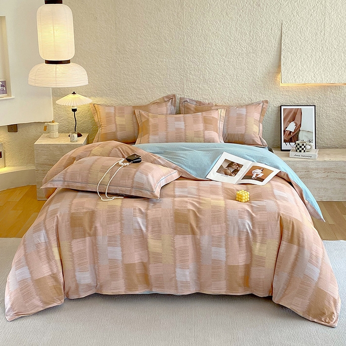 梧桐树 2025新款全棉100%棉磨毛花卉简约系列四件套 椿山集