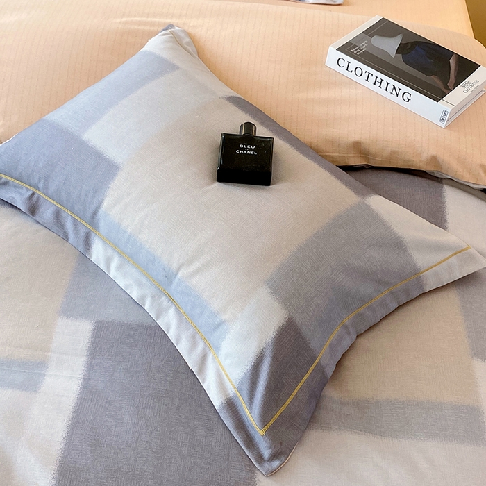 91家纺网 家纺一手货源 找家纺 梧桐树 2025新款全棉100%棉磨毛花卉简约系列四件套 克洛伊奶咖