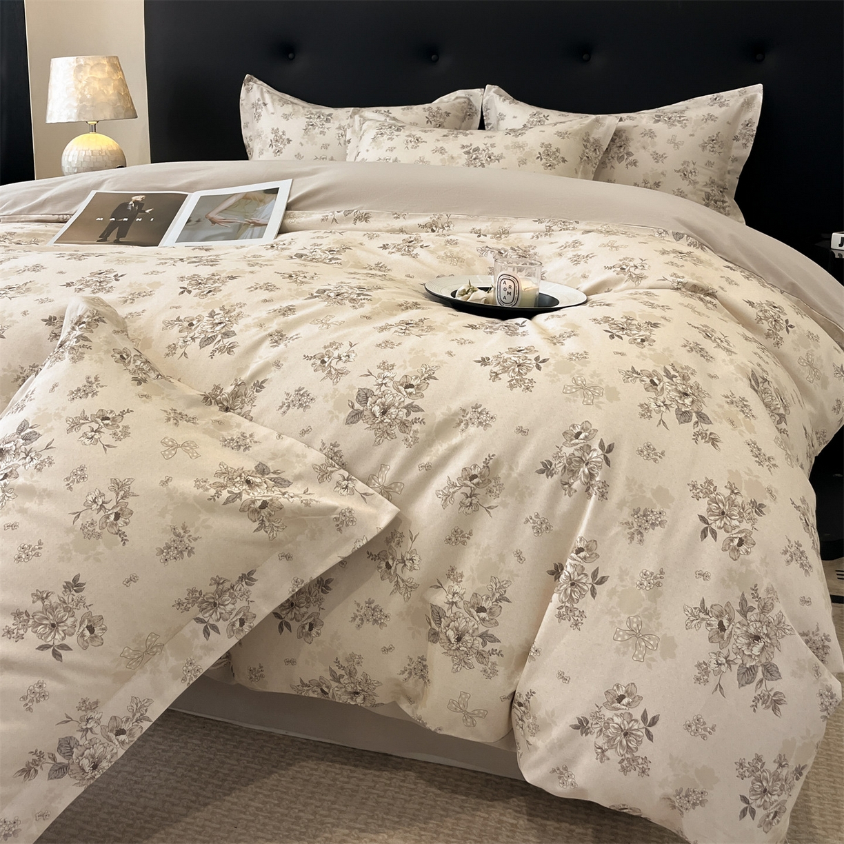 91家纺网 家纺一手货源 找家纺 （总）笙意家纺 2025新款A类全棉纯棉磨毛刺绣印花四件套