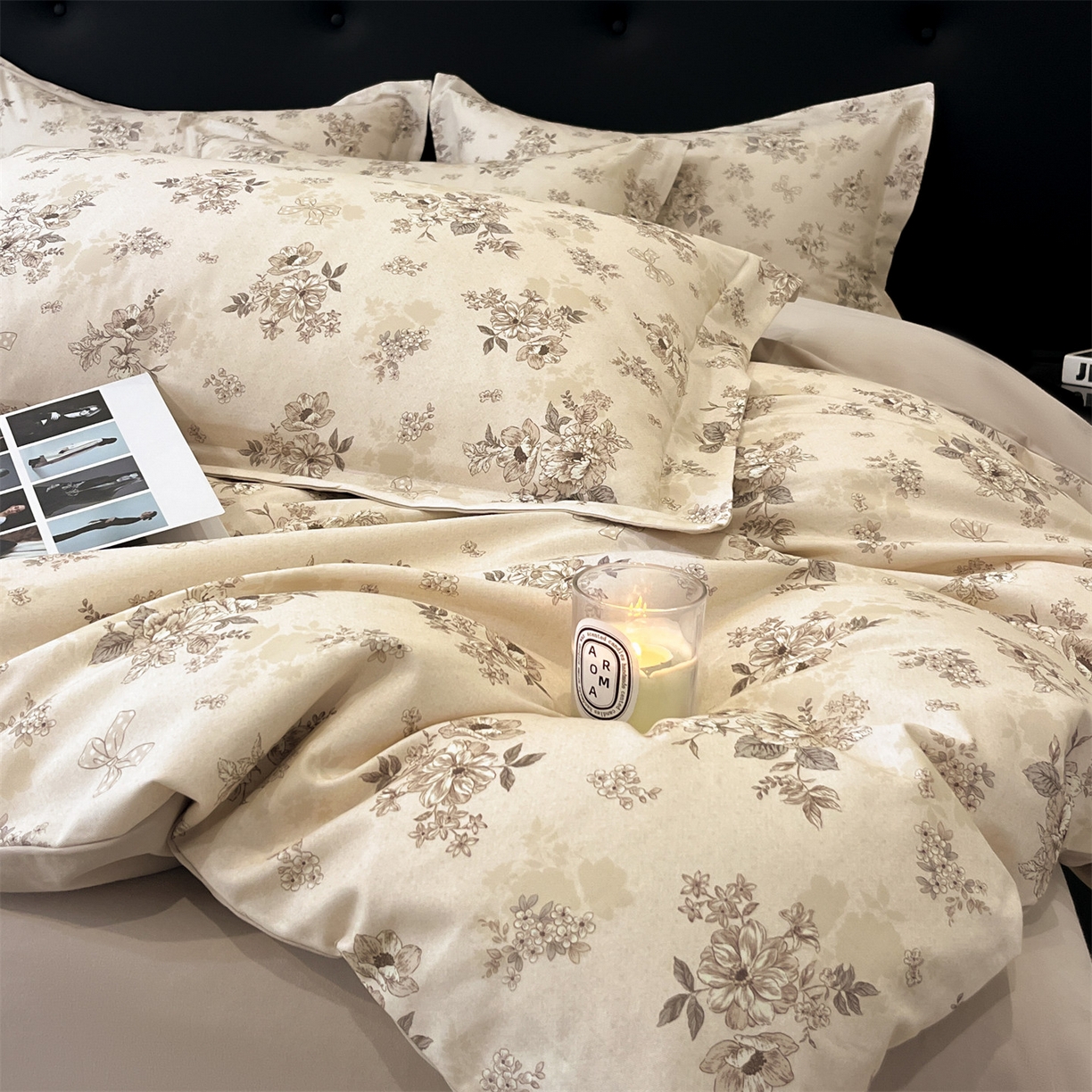 91家纺网 家纺一手货源 找家纺 （总）笙意家纺 2025新款A类全棉纯棉磨毛刺绣印花四件套