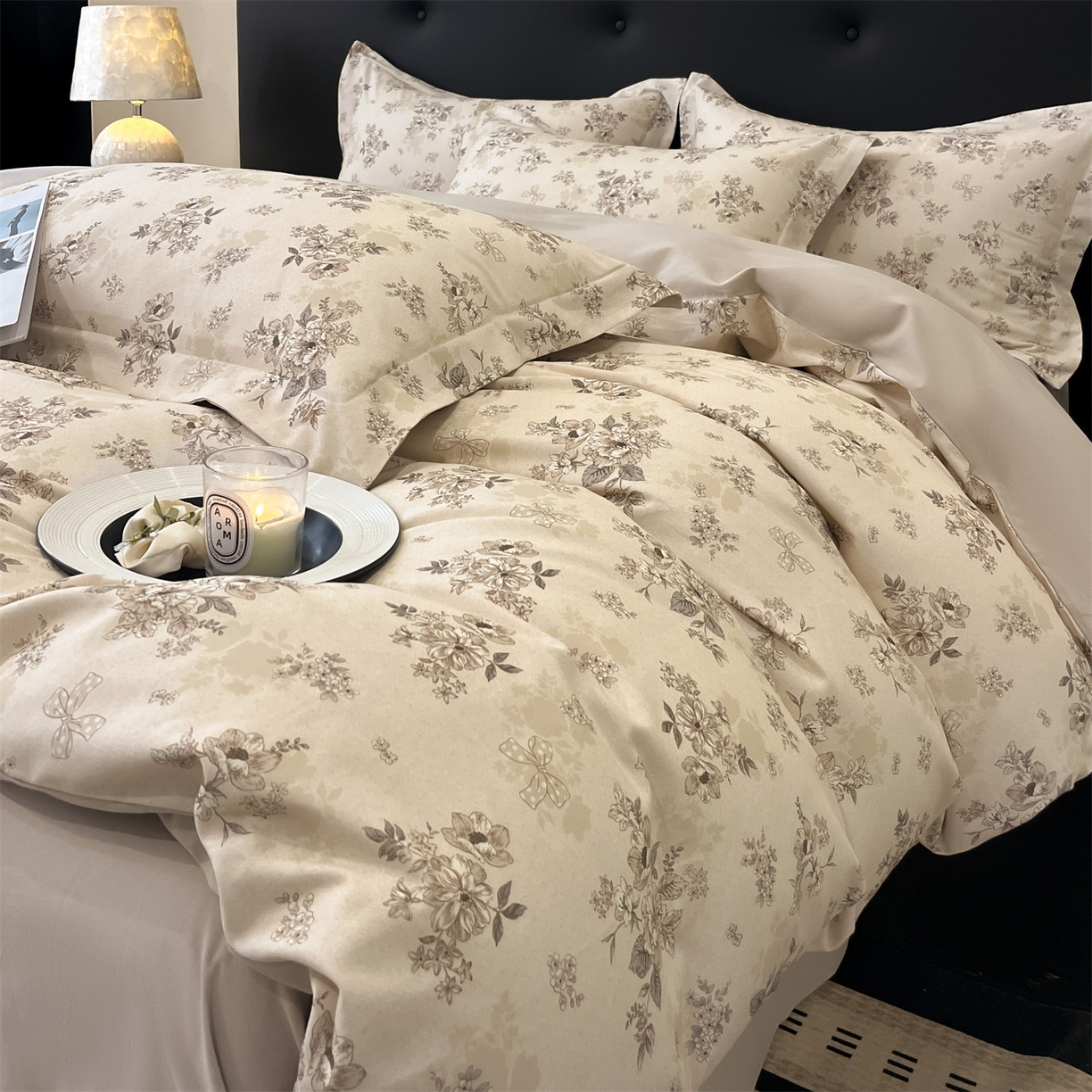 91家纺网 家纺一手货源 找家纺 （总）笙意家纺 2025新款A类全棉纯棉磨毛刺绣印花四件套