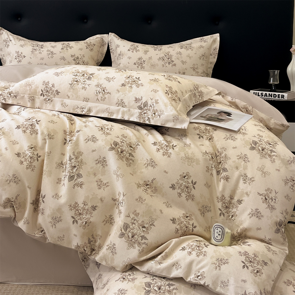 91家纺网 家纺一手货源 找家纺 （总）笙意家纺 2025新款A类全棉纯棉磨毛刺绣印花四件套