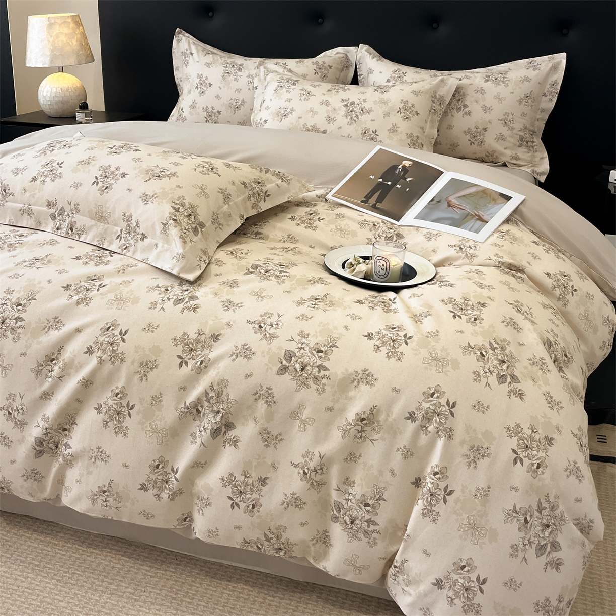 91家纺网 家纺一手货源 找家纺 （总）笙意家纺 2025新款A类全棉纯棉磨毛刺绣印花四件套