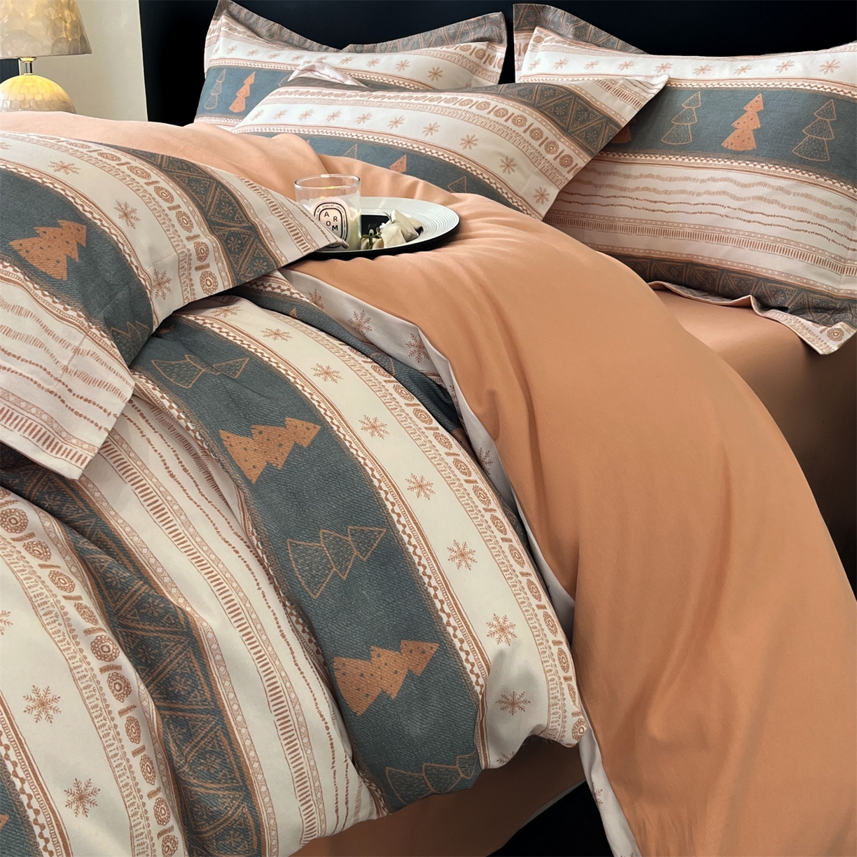 91家纺网 家纺一手货源 找家纺 （总）笙意家纺 2025新款A类全棉纯棉磨毛刺绣印花四件套