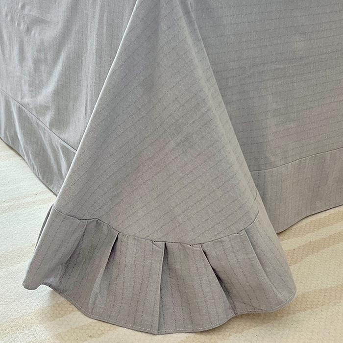 91家纺网 家纺一手货源 找家纺 梧桐树 2025新款全棉100%棉磨毛花卉简约系列四件套 琳娜粉