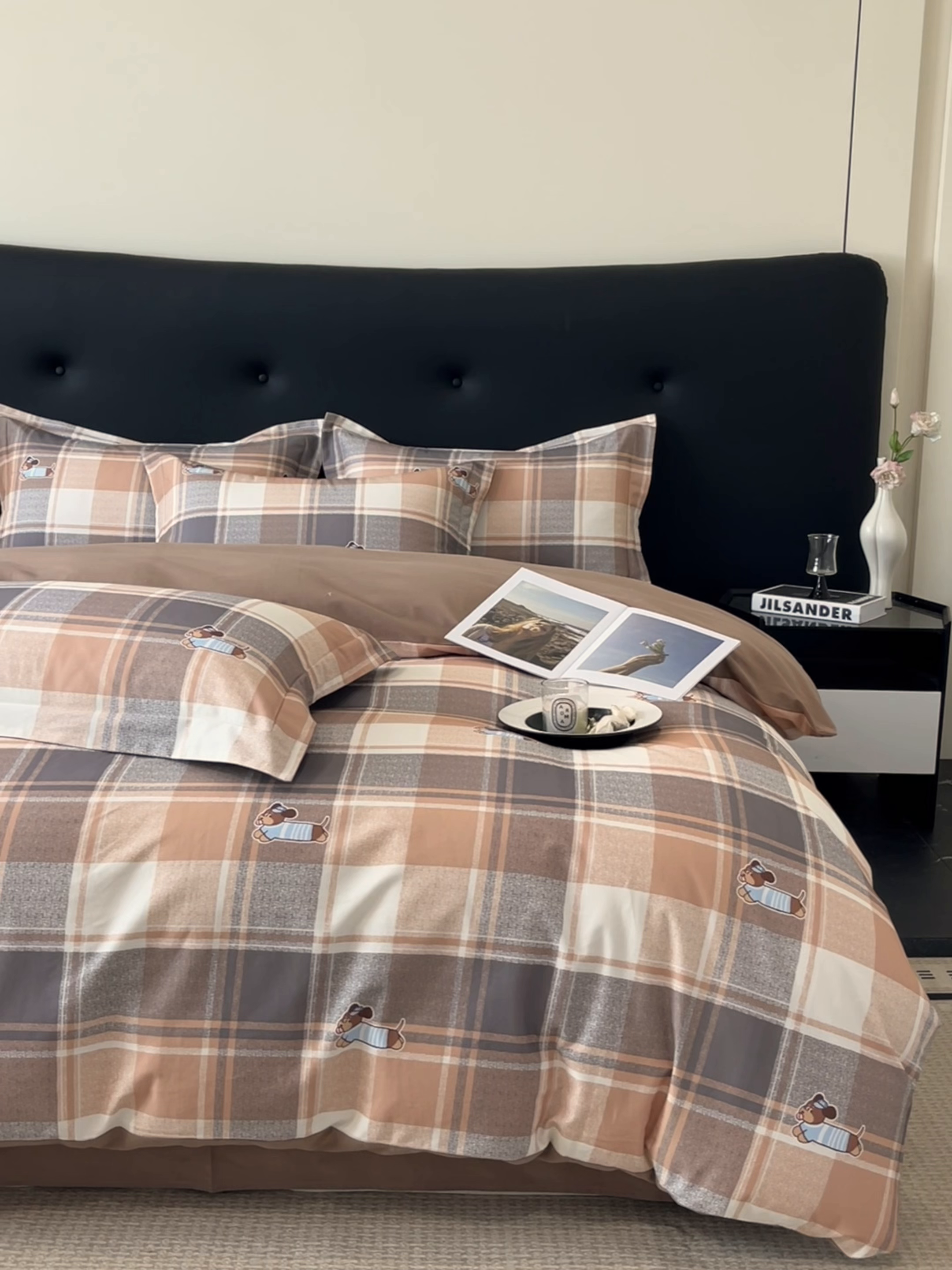 91家纺网 家纺一手货源 找家纺 笙意家纺 2025新款A类全棉纯棉磨毛刺绣印花四件套 歌尔