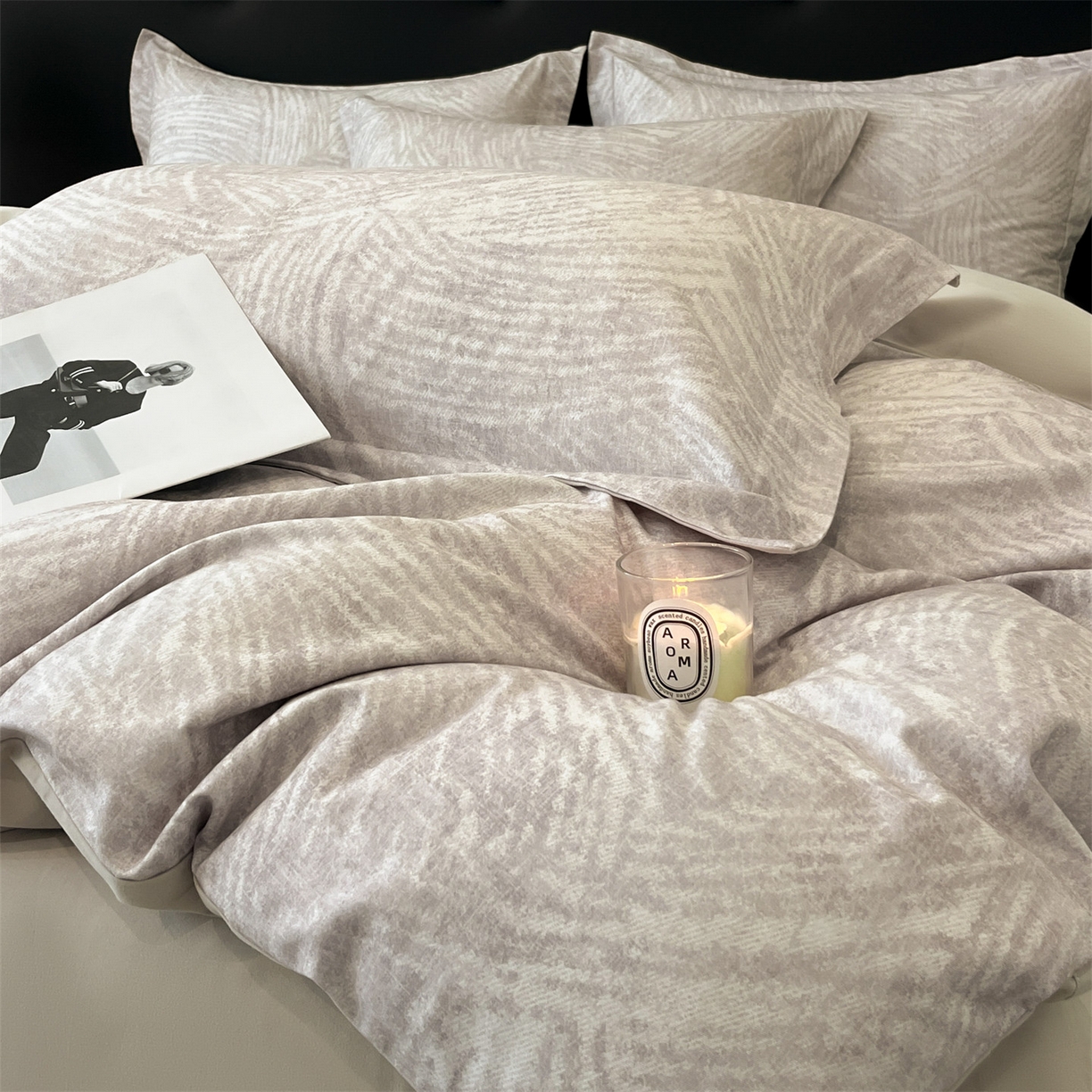 笙意家纺 2025新款A类全棉纯棉磨毛刺绣印花四件套 卡拉