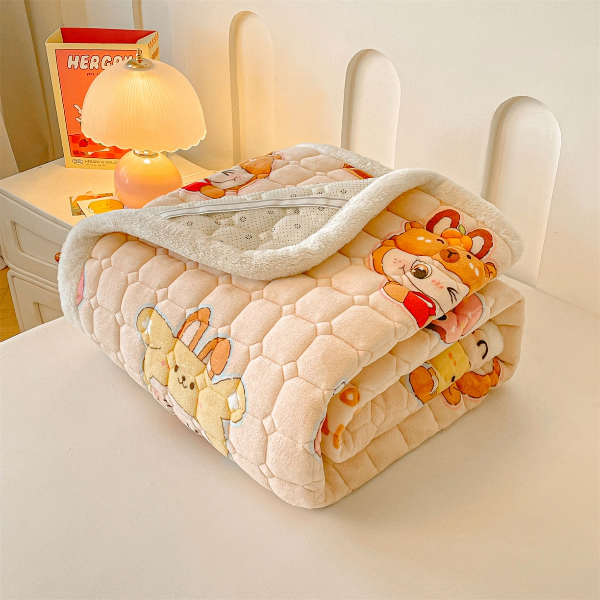 91家纺网 家纺一手货源 找家纺 雯豆家纺 2025新款加厚床垫床褥子牛奶绒床褥床护垫学生宿舍垫子铺底 牛奶绒床褥-甜心布布