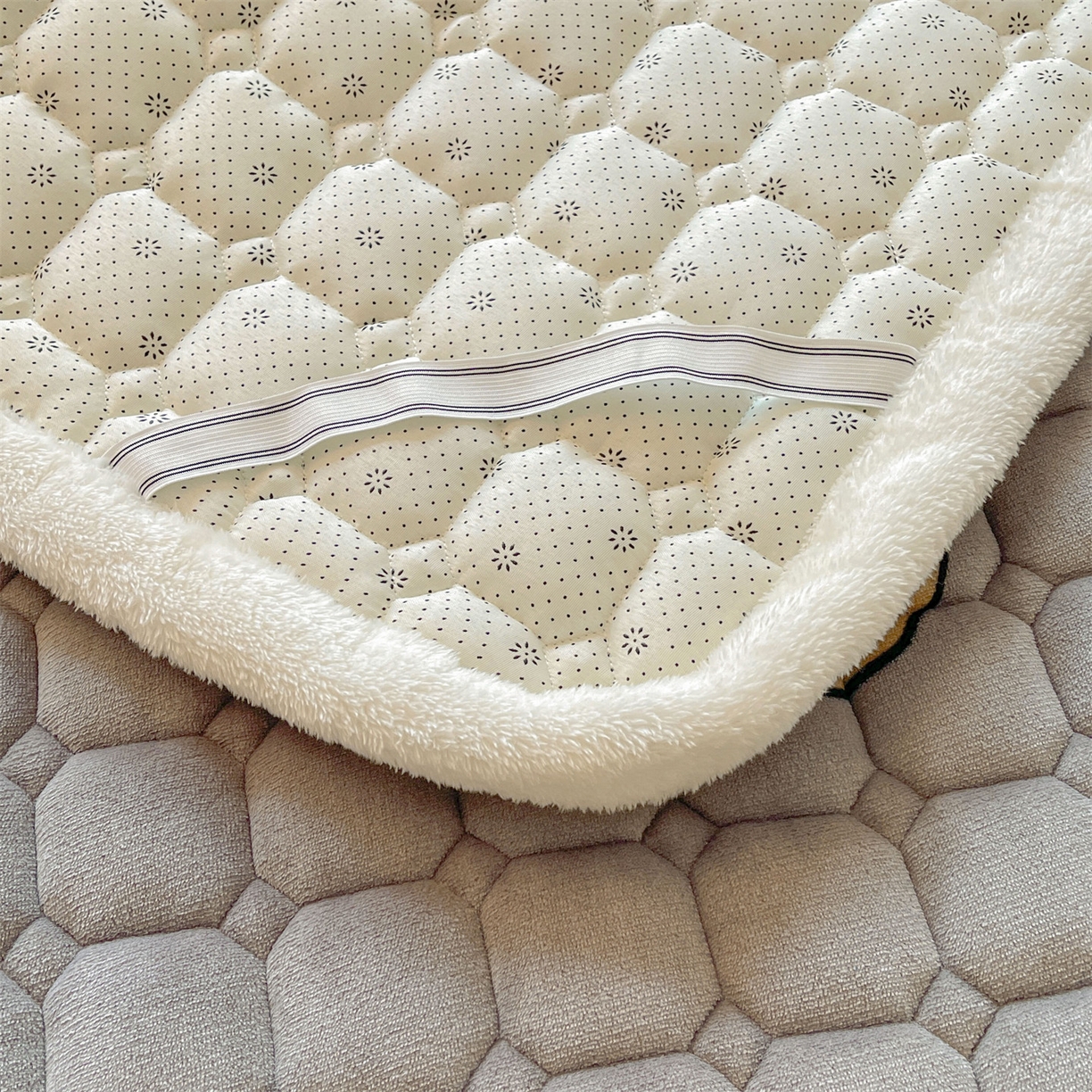 91家纺网 家纺一手货源 找家纺 雯豆家纺 2025新款加厚床垫床褥子牛奶绒床褥床护垫学生宿舍垫子铺底 牛奶绒床褥-阳光狗