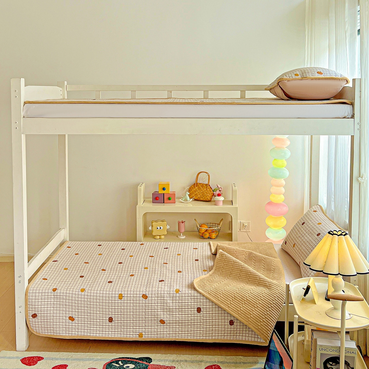 91家纺网 家纺一手货源 找家纺 （总）恒尚居 2025新款学生床盖纯棉牛奶绒 正反两用夹棉床单床垫-秋冬款 四季通用-系列二