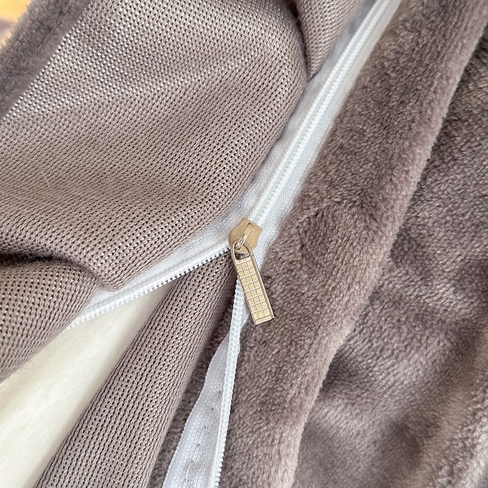 91家纺网 家纺一手货源 找家纺 总亿品2025新款直播爆款韩版赫本风高克重牛奶绒四件套床裙款 8.5斤（有买家秀加v）