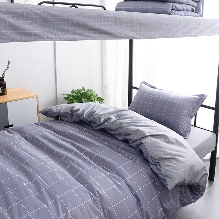 梦洋家纺 2025新款色布学生款三件套系列--印花款 品格人生