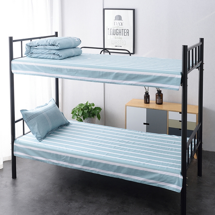 91家纺网 家纺一手货源 找家纺 梦洋家纺 2025新款色布学生款三件套系列--印花款 浪漫时光