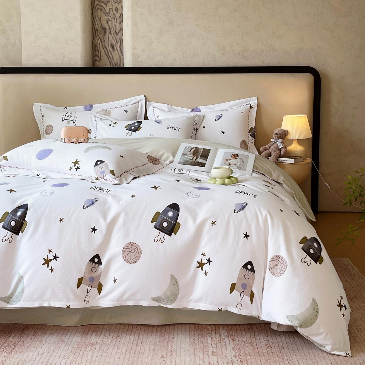 91家纺网 家纺一手货源 找家纺 （总）麦田家纺 2025新款疆大白全棉纯棉加厚生态磨毛四件套