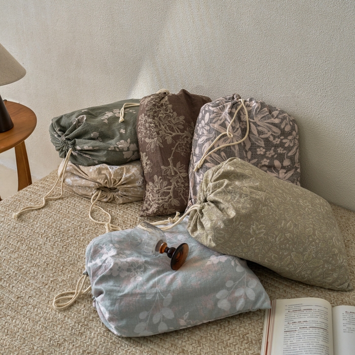 91家纺网 家纺一手货源 找家纺 漫仙阁家纺 2025新款秋冬新款复古风高端原麻四件套 组合图仅供参考