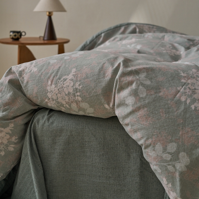 91家纺网 家纺一手货源 找家纺 漫仙阁家纺 2025新款秋冬新款复古风高端原麻四件套 春日来信