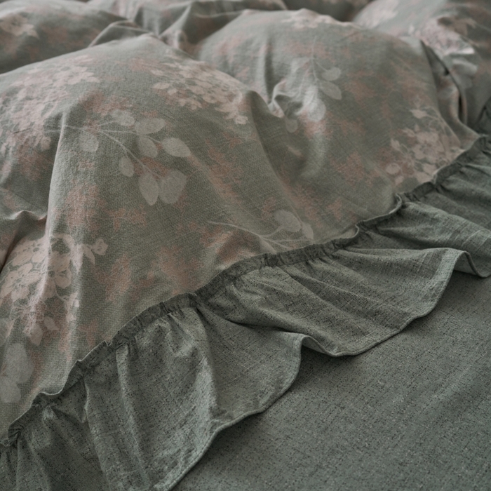 91家纺网 家纺一手货源 找家纺 漫仙阁家纺 2025新款秋冬新款复古风高端原麻四件套 春日来信