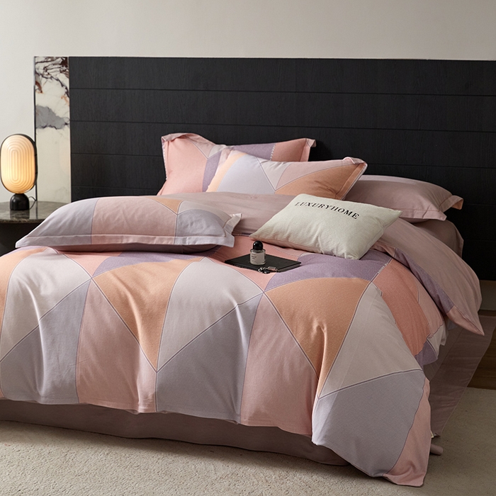 梧桐树 2025新款100%全棉纯棉磨毛四件套-现代轻奢系列 532布兰卡