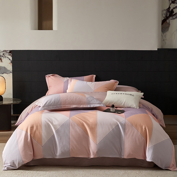 91家纺网 家纺一手货源 找家纺 梧桐树 2025新款100%全棉纯棉磨毛四件套-现代轻奢系列 532布兰卡