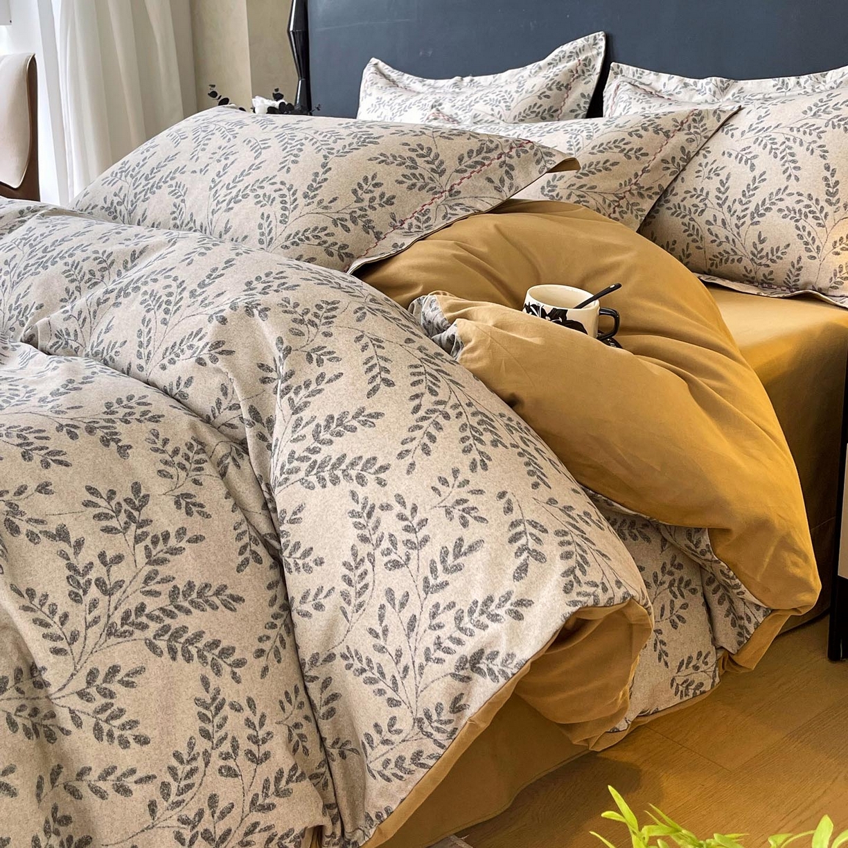 91家纺网 家纺一手货源 找家纺 （总）麦田家纺 2025新款疆大白全棉纯棉加厚生态磨毛四件套