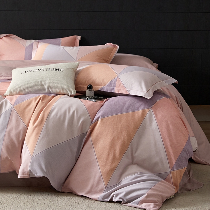 91家纺网 家纺一手货源 找家纺 梧桐树 2025新款100%全棉纯棉磨毛四件套-现代轻奢系列 532布兰卡